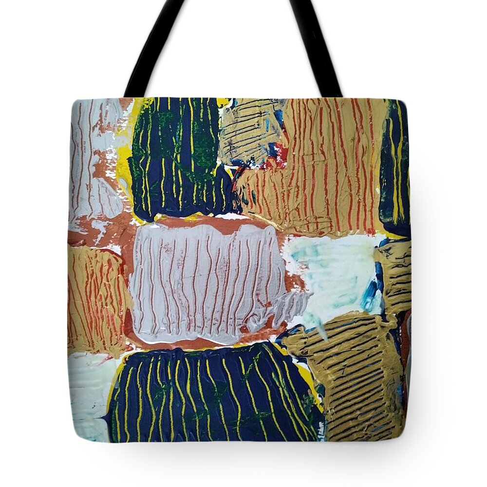  Tote Bag featuring the painting Caos89 by Giuseppe Monti
