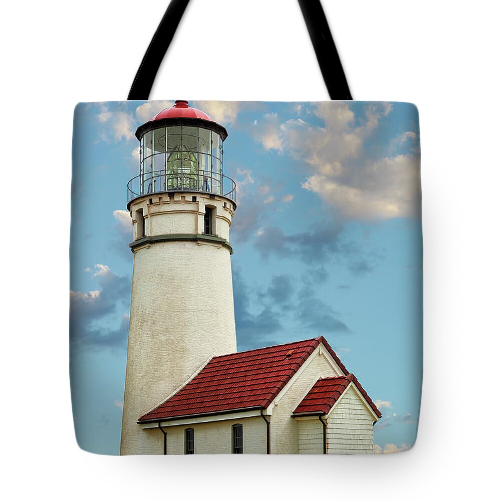 Cape-blanco-lighthouse Tote Bag featuring the photograph Cape Blanco Lighthouse by Gary Johnson