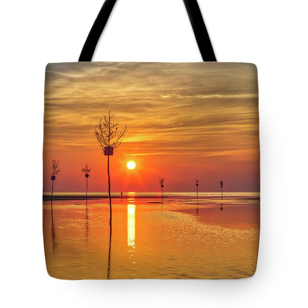 Cape Cod Sunset Tote Bag featuring the photograph Cape Cod Sunset by Juergen Roth