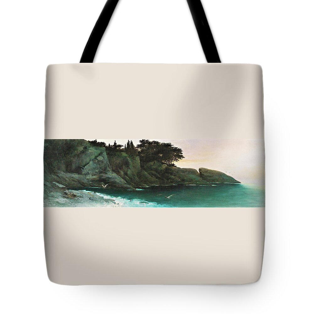 Capri Ii Tote Bag featuring the painting Capri II - Digital Remastered Edition by Karl Wilhelm Diefenbach