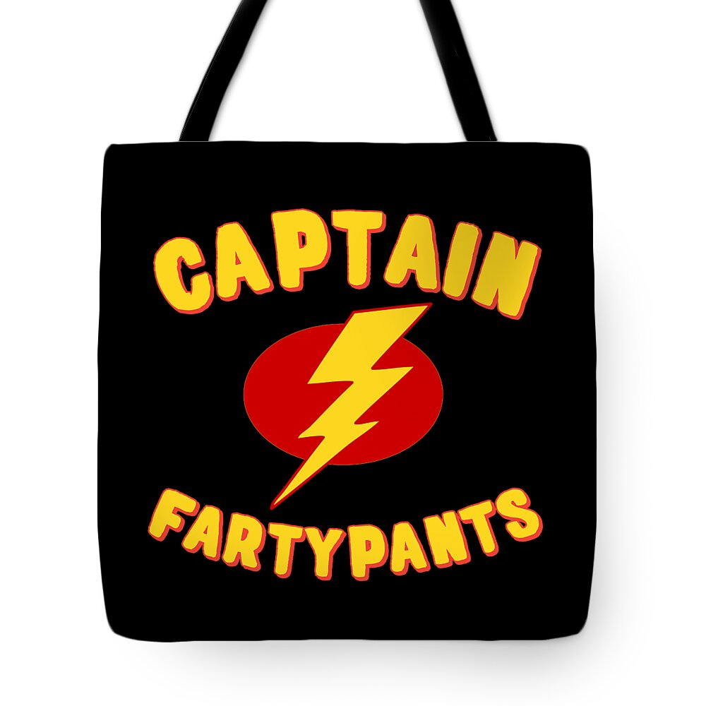 Christmas 2023 Tote Bag featuring the digital art Captain Fartypants Funny Fart by Flippin Sweet Gear