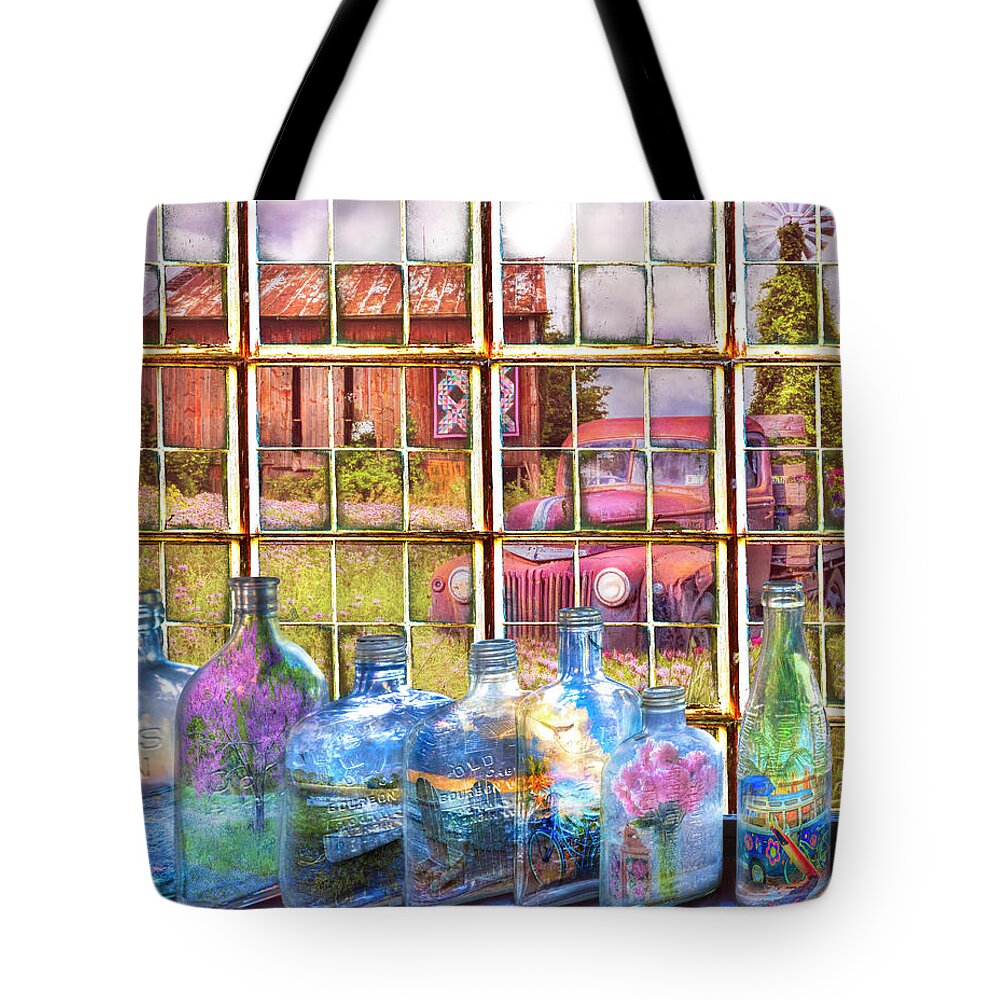 Barns Tote Bag featuring the photograph Captured Dreams by Debra and Dave Vanderlaan