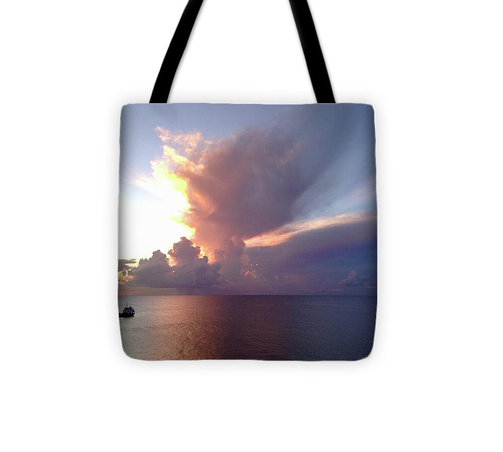  Tote Bag featuring the photograph Caribbean Sea Phenomenon 2 by Judy Frisk