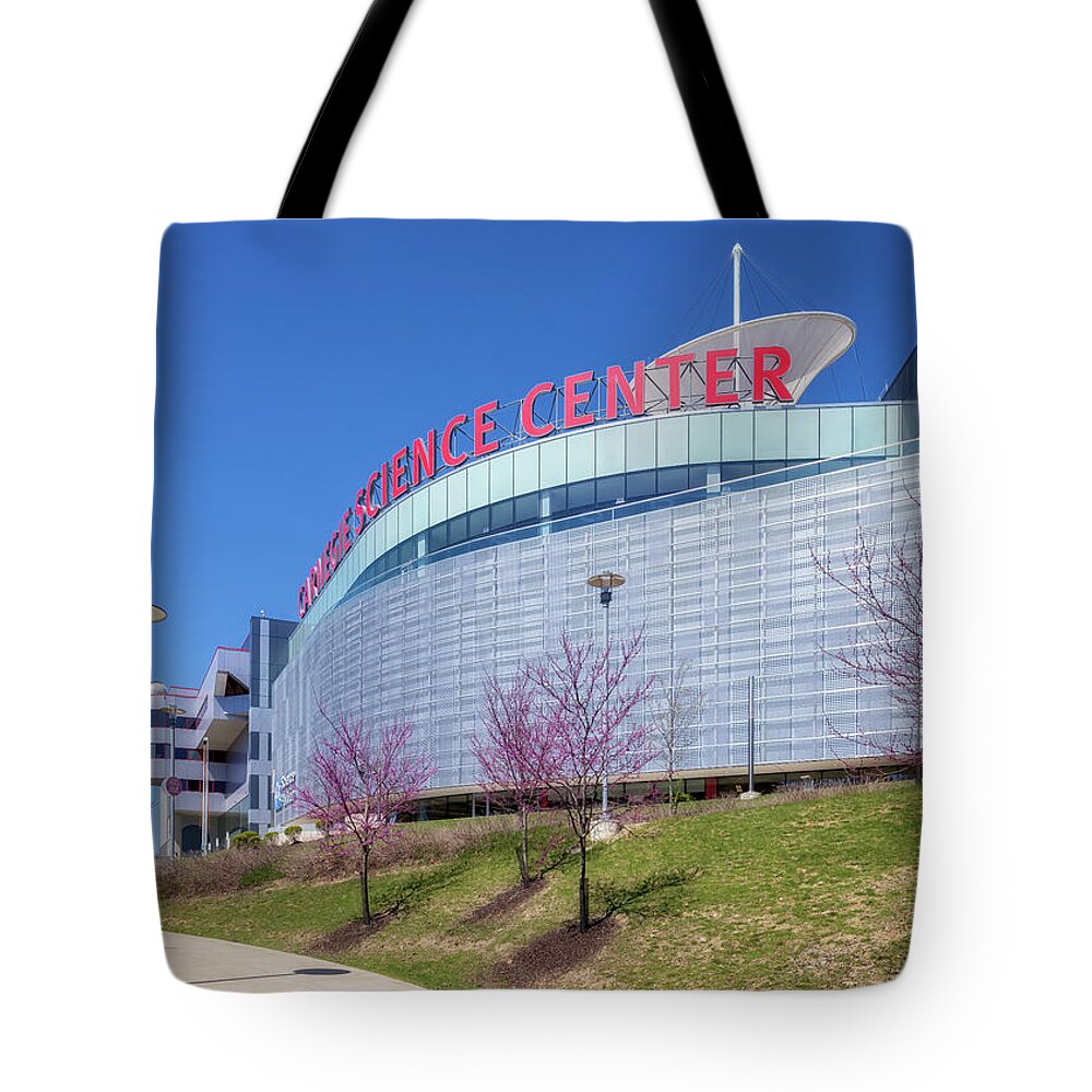 Carnegie Science Center Tote Bag featuring the photograph Carnegie Science Center - Pittsburgh, PA by Susan Rissi Tregoning