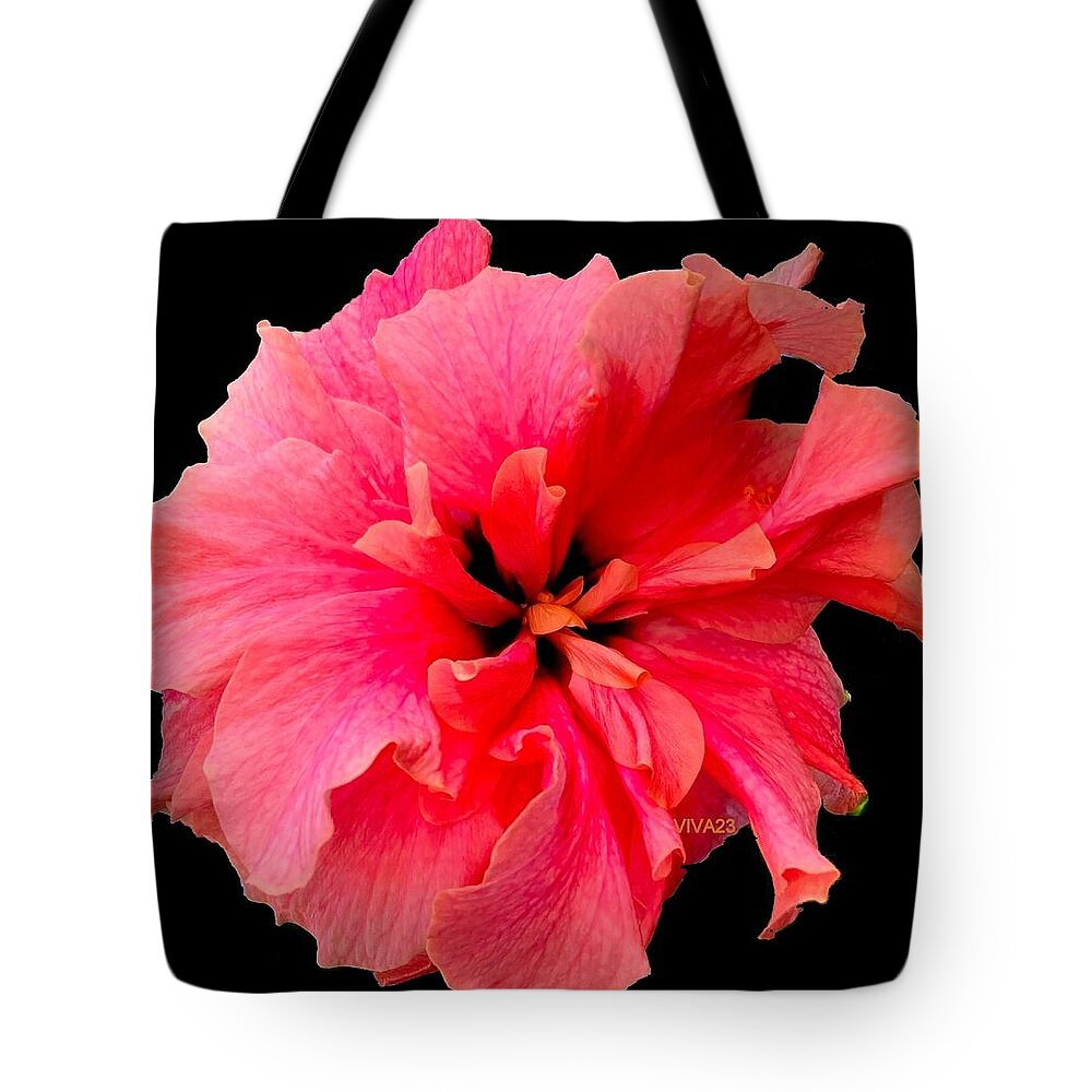 Pinwheel Tote Bag featuring the photograph Carolyn's Pinwheel Floral by VIVA Anderson