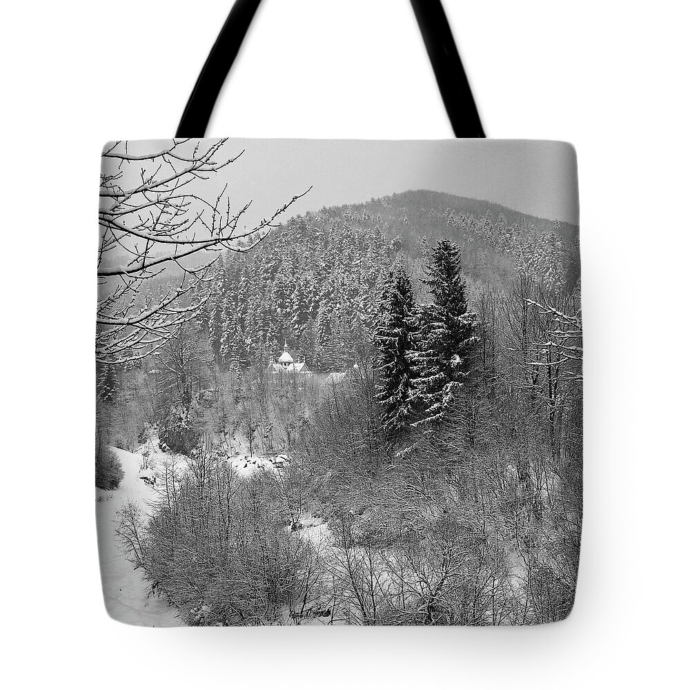Snow Tote Bag featuring the photograph Carpathian Winter by Andrii Maykovskyi