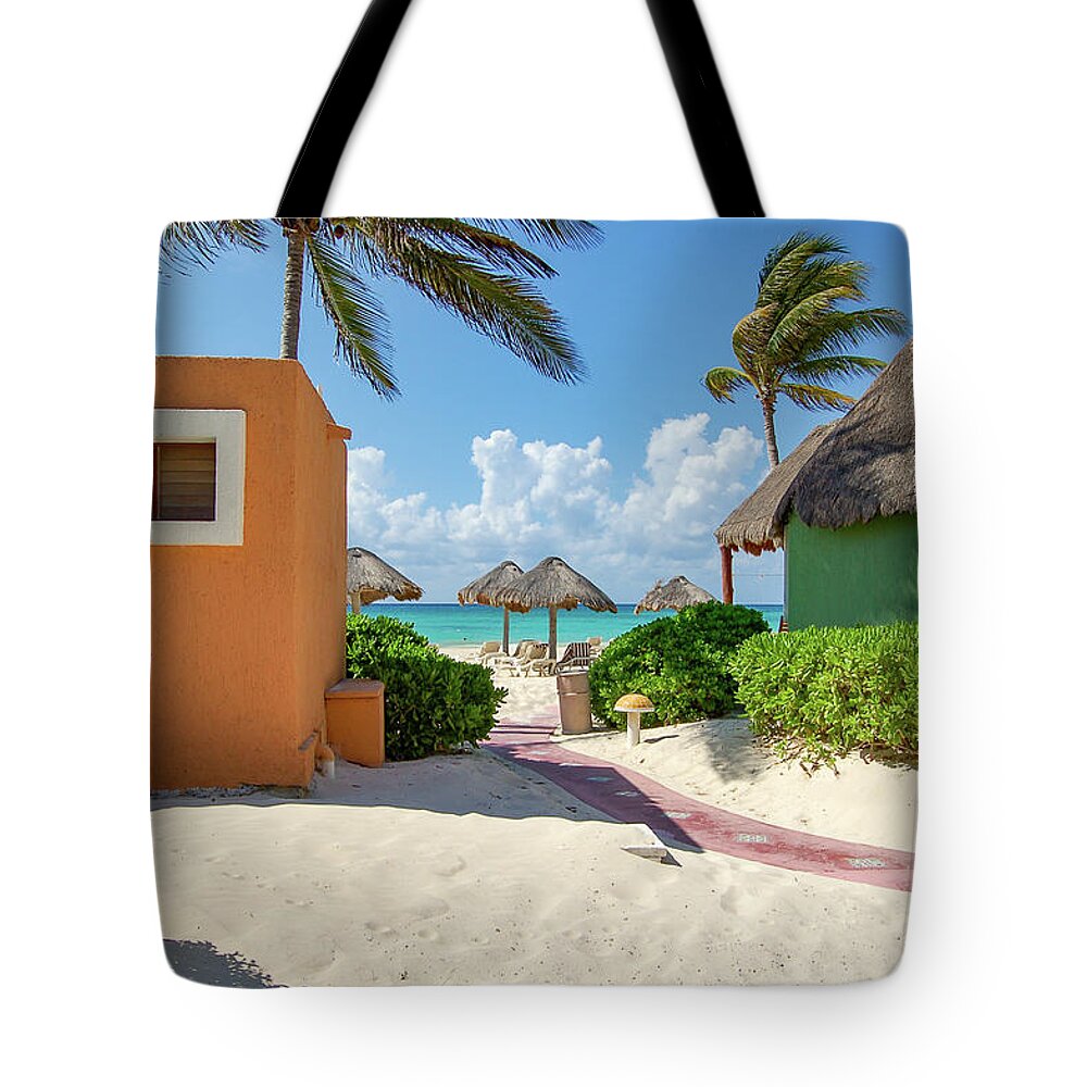 Caribbean Tote Bag featuring the photograph Caribbean Peek-a-Boo by William Scott Koenig