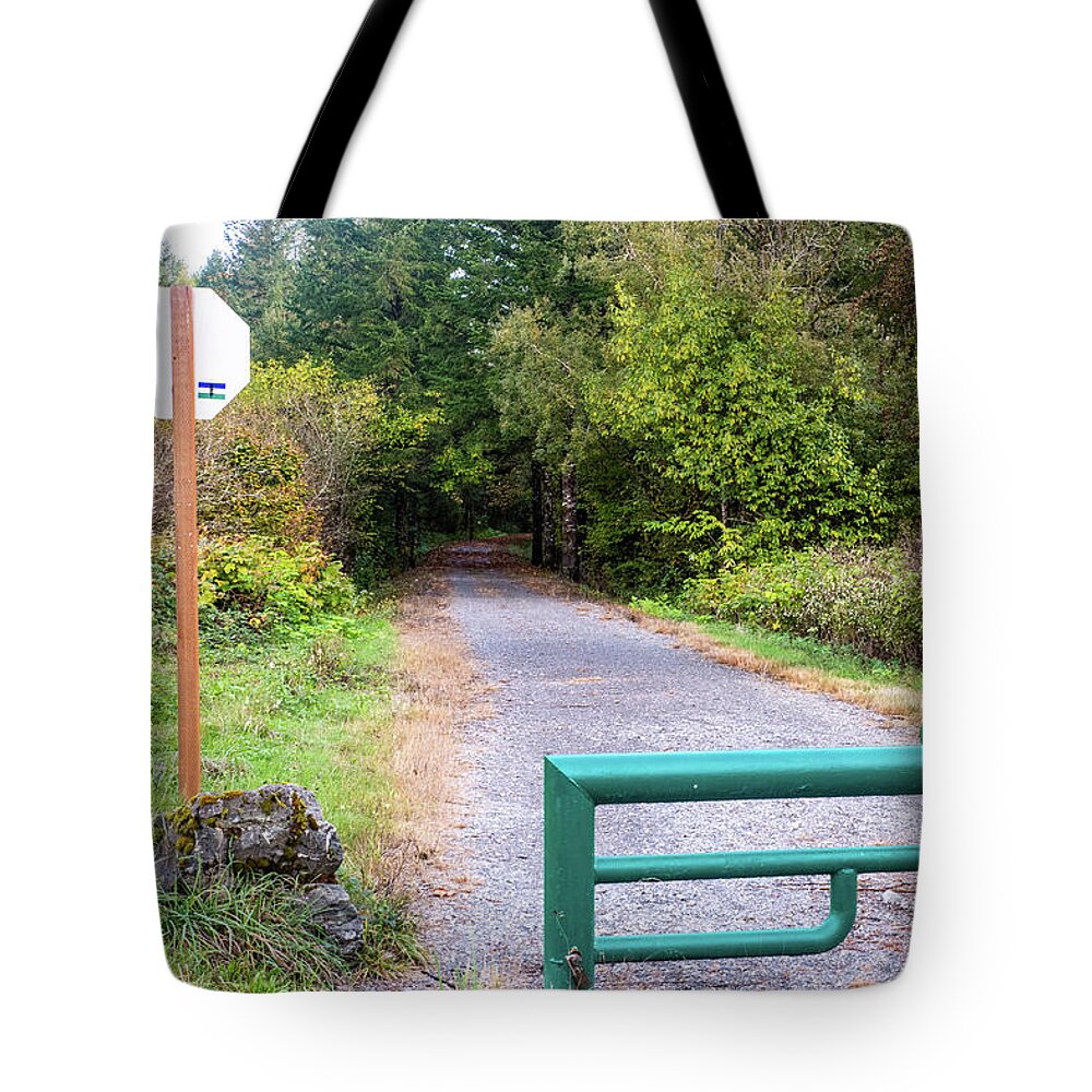 Cascade Trail At Challenger Road Tote Bag featuring the photograph Cascade Trail at Challenger Road by Tom Cochran