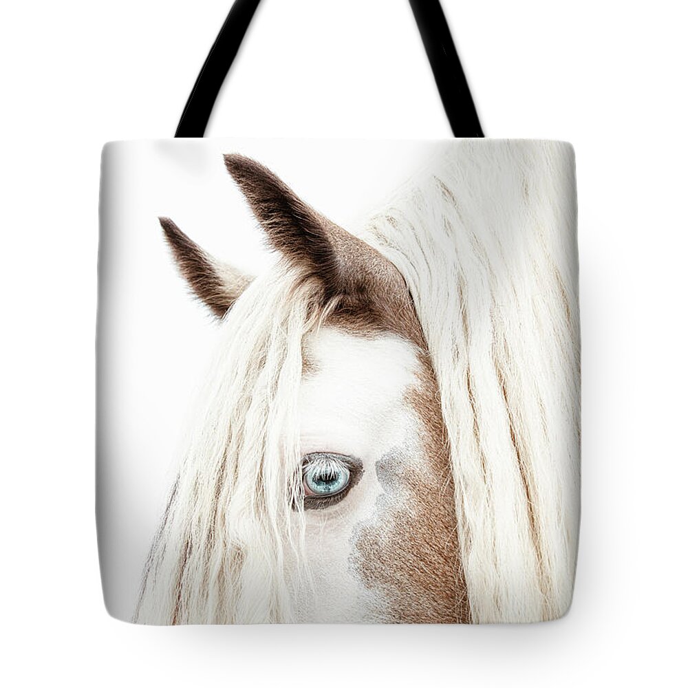 Horse Tote Bag featuring the photograph Caspian - Horse Art by Lisa Saint