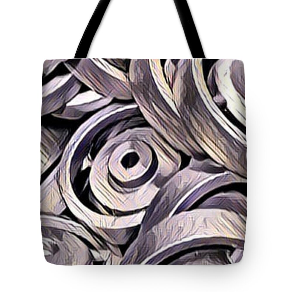 Newby Tote Bag featuring the photograph Castings by Cindy's Creative Corner