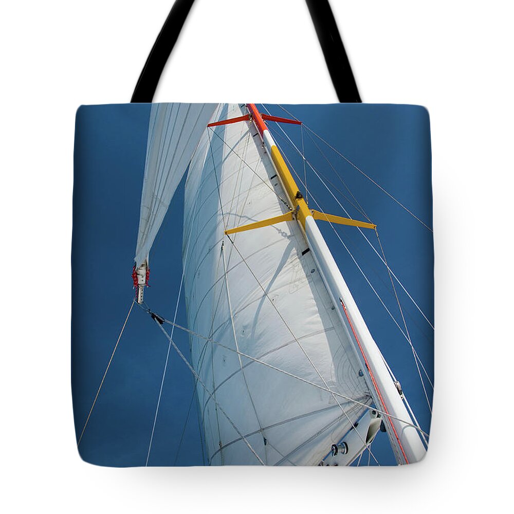 Catamaran Tote Bag featuring the photograph Catamaran by Melissa Southern
