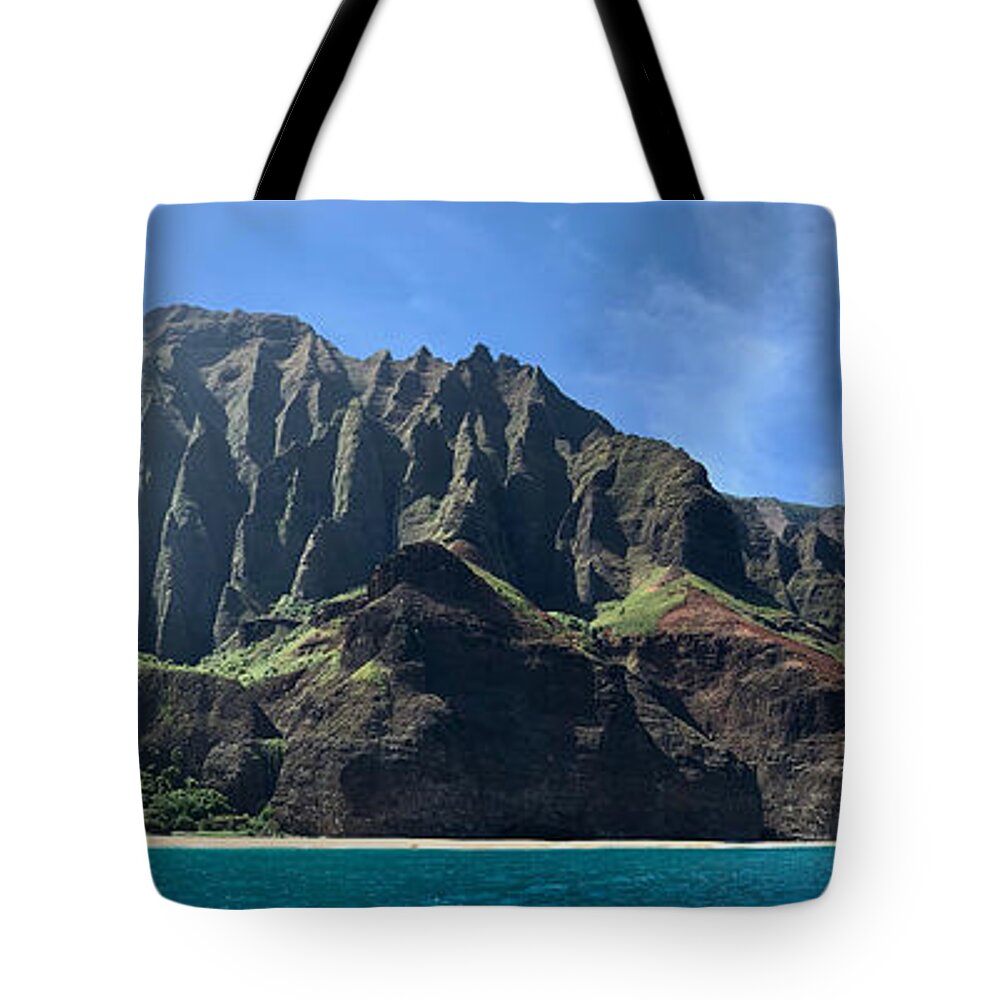 Gary Tote Bag featuring the photograph Cathedral Peaks Na Pali Coast by Gary F Richards