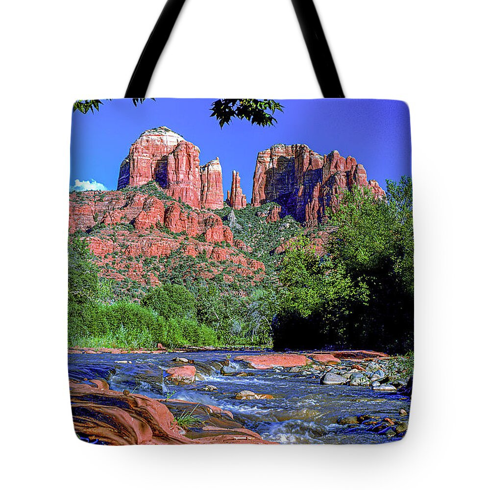 Cathedral Rock Tote Bag featuring the photograph Cathedral Rock by Randy Bradley