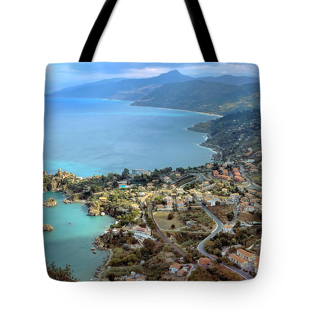 Cefalu Tote Bag featuring the photograph Cefalu Sicily by Joe Bonita