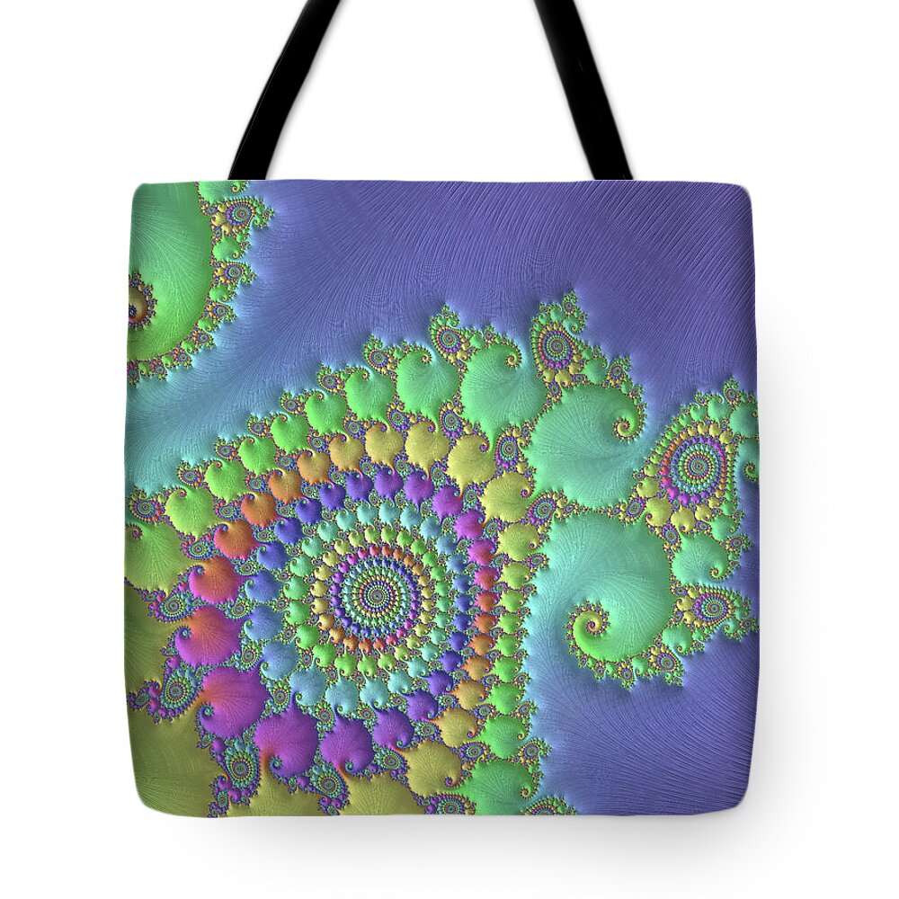 Abstract Tote Bag featuring the digital art Celebrations by Manpreet Sokhi