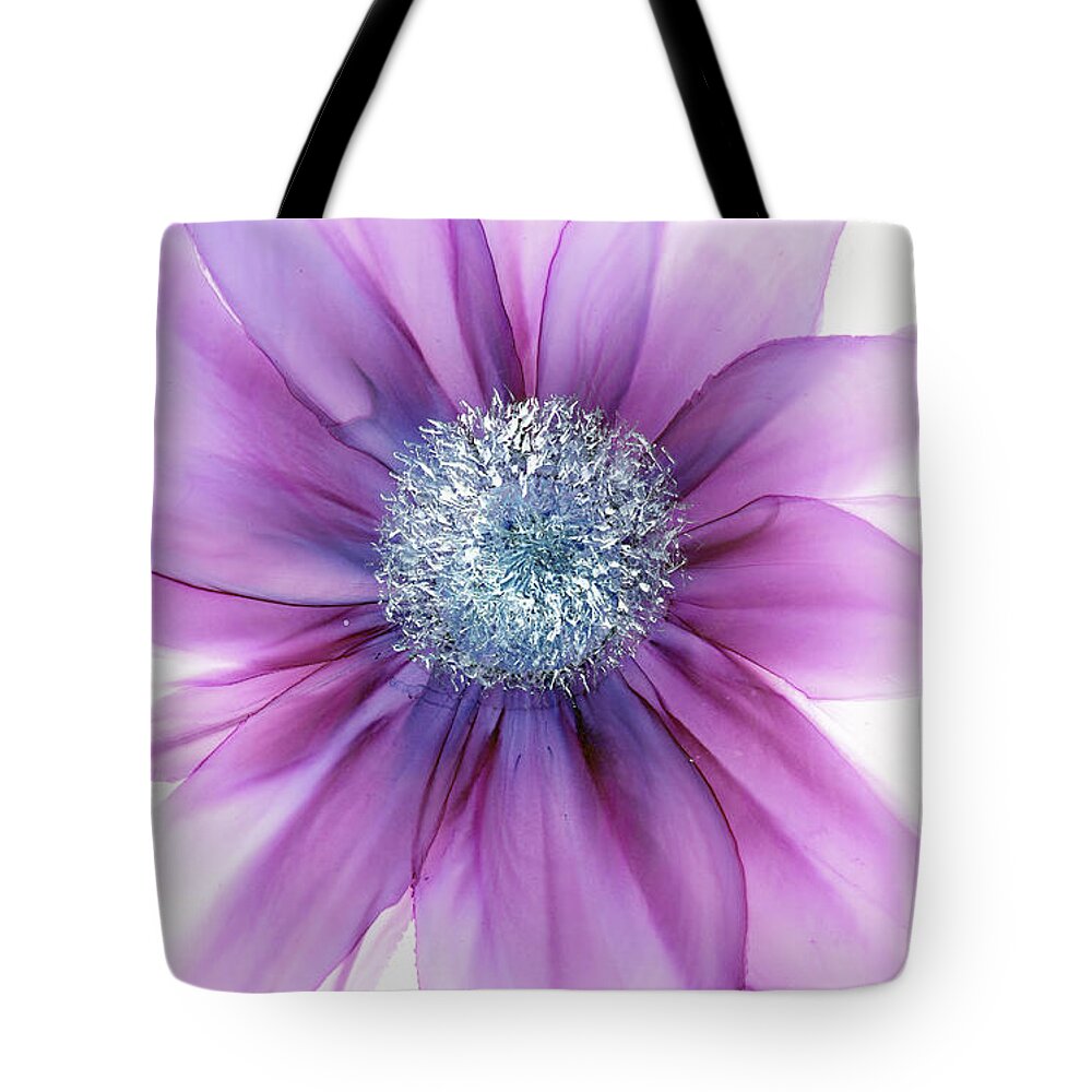 Floral Tote Bag featuring the painting Center Of Attention by Kimberly Deene Langlois