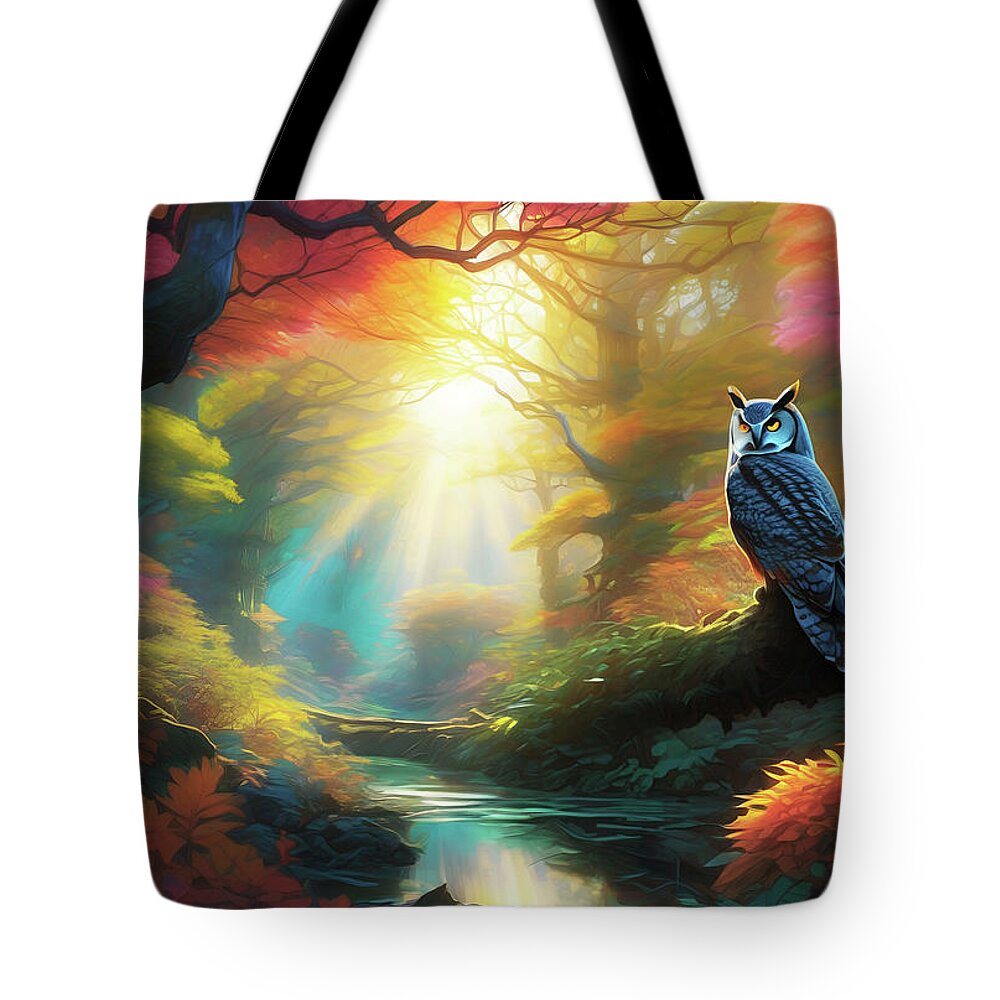 Forest Tote Bag featuring the digital art Cf Xii by Jeff Malderez