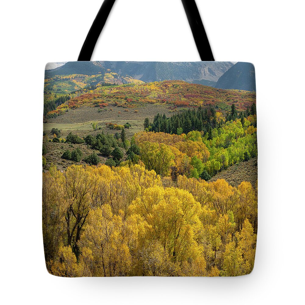 Chair Mountain Tote Bag featuring the photograph Chair Mountain Vertical by Aaron Spong