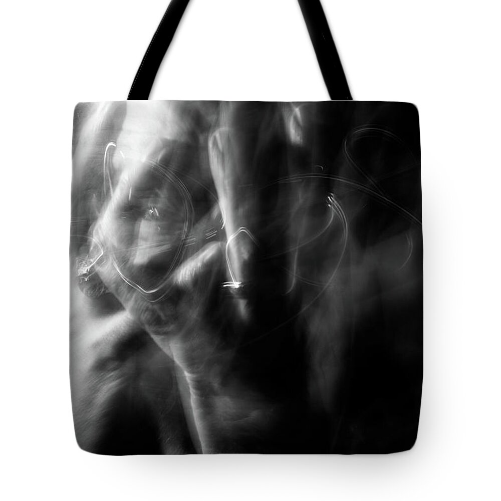 Portrait Tote Bag featuring the photograph Chaos by Scott Norris
