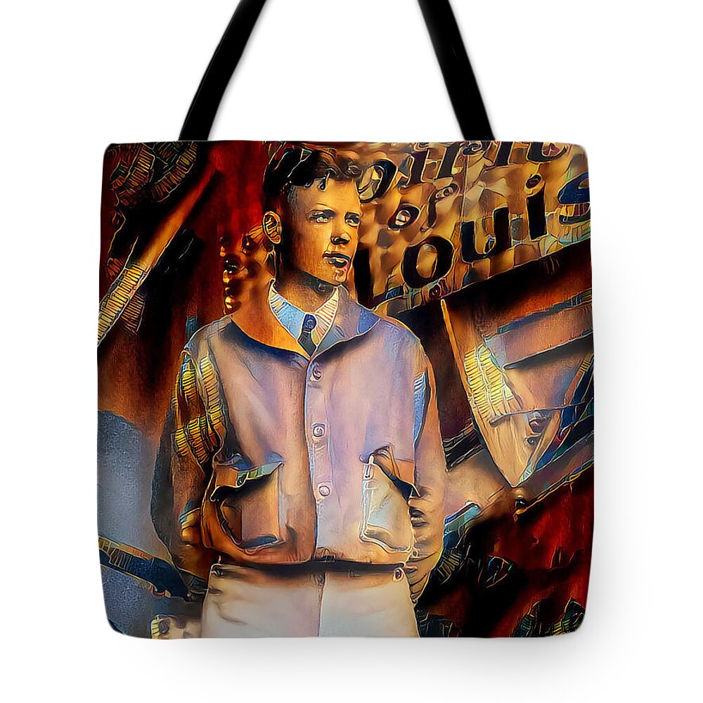 Wingsdomain Tote Bag featuring the photograph Charles Lindbergh in Nostalgic Painterly Colors 20200513 by Wingsdomain Art and Photography