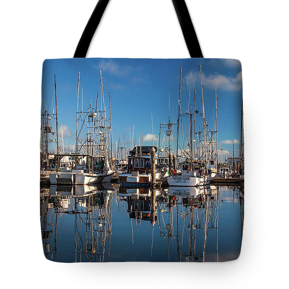 Oregon Tote Bag featuring the photograph Charleston Harbor by Patrick Campbell
