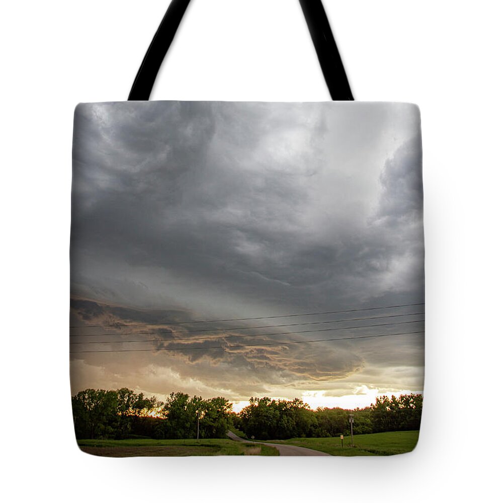 Nebraskasc Tote Bag featuring the photograph Chasing Nebraska Stormscapes 074 by NebraskaSC