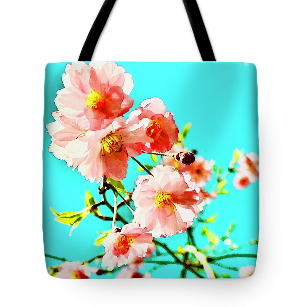 Cherry Blossom Tote Bag featuring the photograph Cherry blossom by Gina Signore