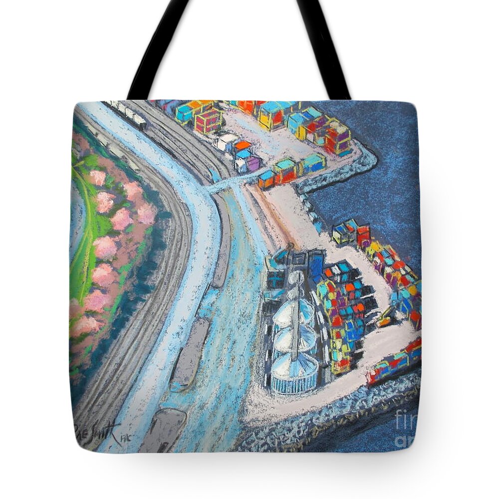 Pastels Tote Bag featuring the pastel Cherry blossoms . by Rae Smith PAC