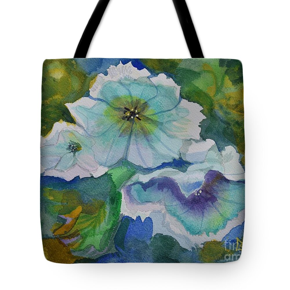 Watercolour Tote Bag featuring the painting Cherry Blossoms by Monika Shepherdson