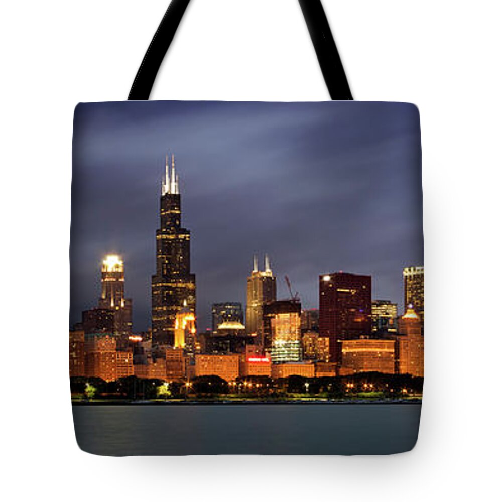 Chicago Skyline Tote Bags