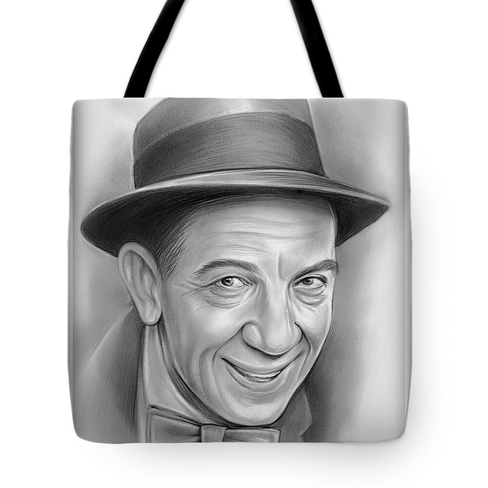 Chico Marx Tote Bag featuring the drawing Chico by Greg Joens