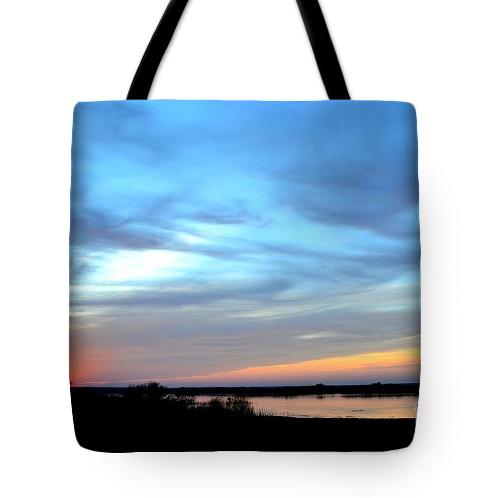 Summer Sky Photography Tote Bag featuring the photograph Choke Canyon No 3 by Expressions By Stephanie