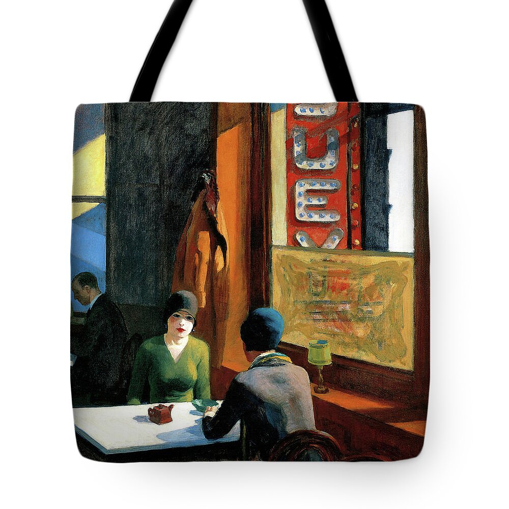 Edward Hopper Tote Bag featuring the photograph Chop Suey by Edward Hopper