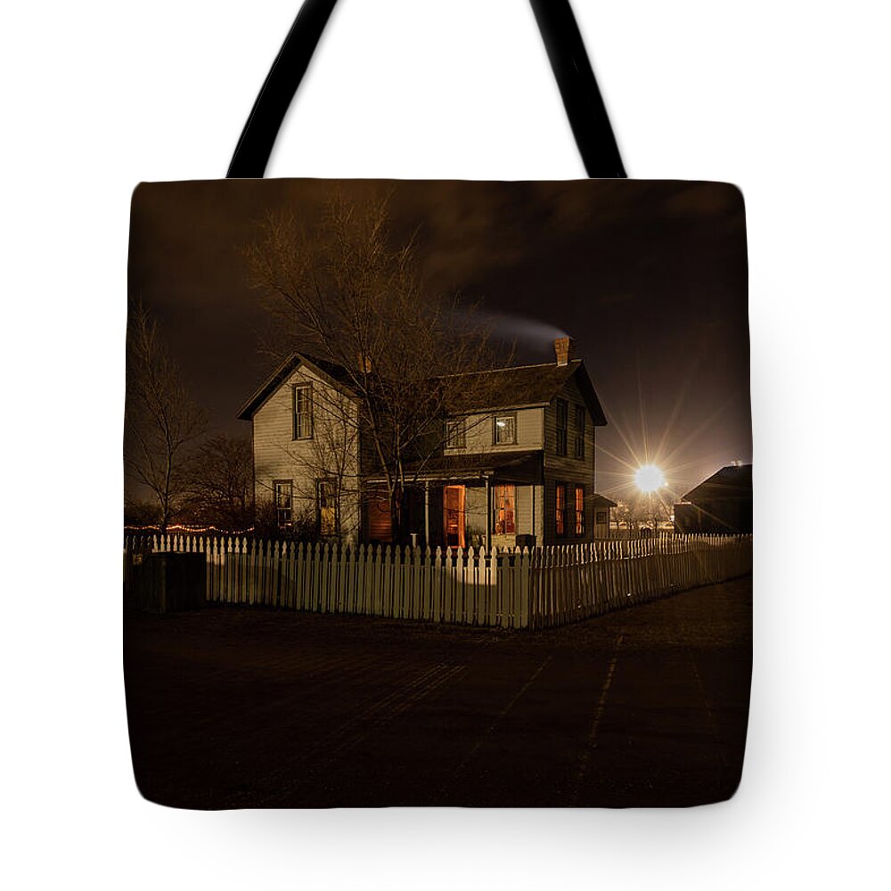 Jay Stockhaus Tote Bag featuring the photograph Christmas at the Farm by Jay Stockhaus