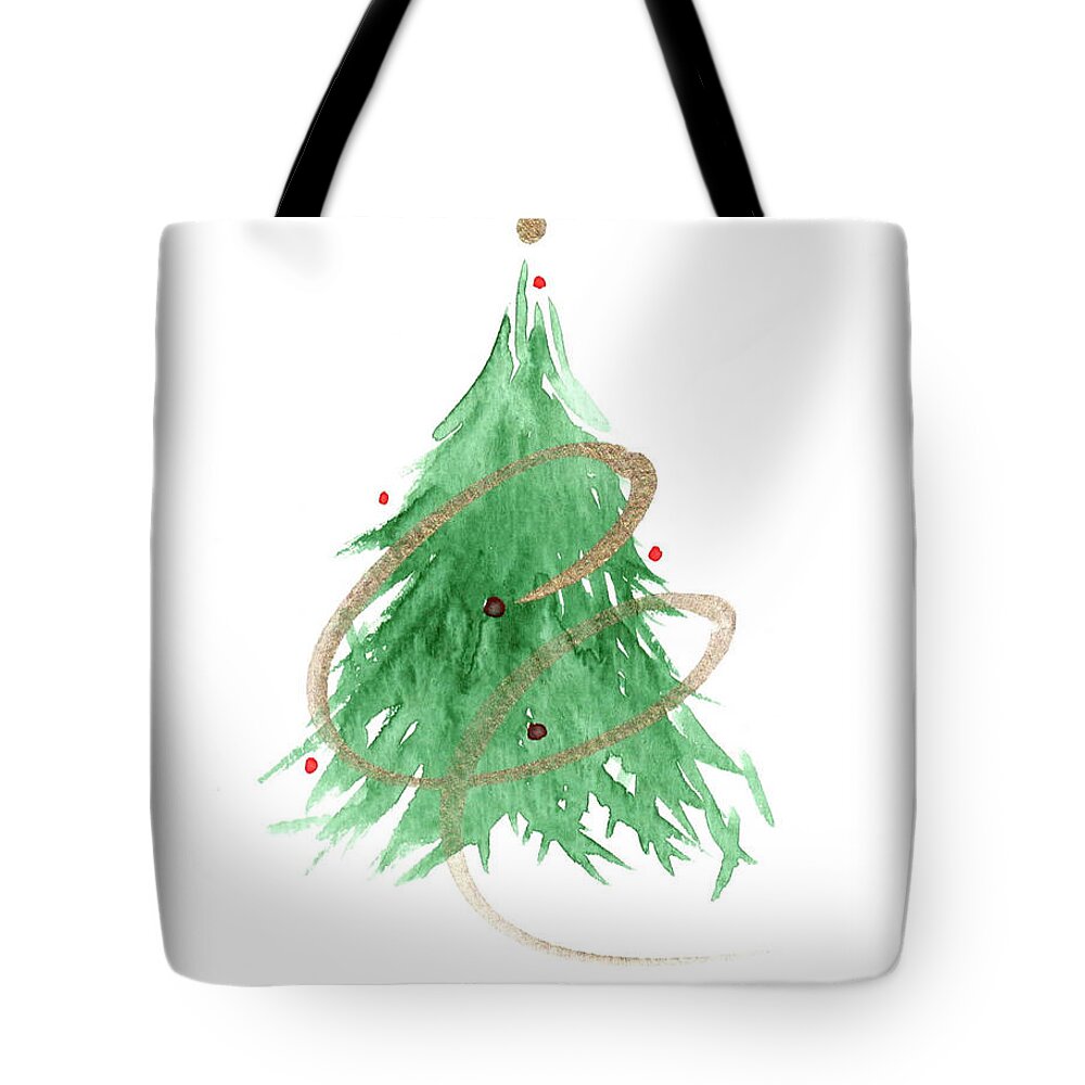  Tote Bag featuring the painting Christmas Card 5 by Katrina Nixon