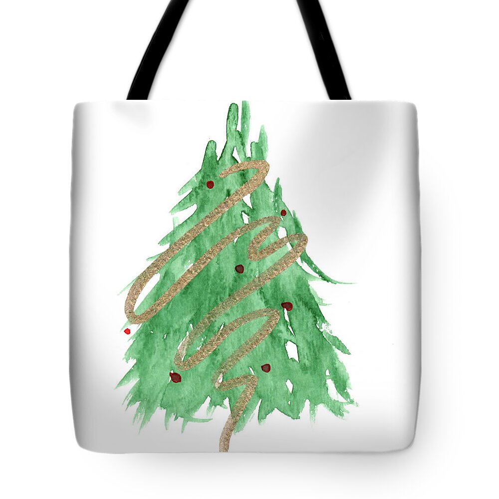  Tote Bag featuring the painting Christmas Card 9 by Katrina Nixon