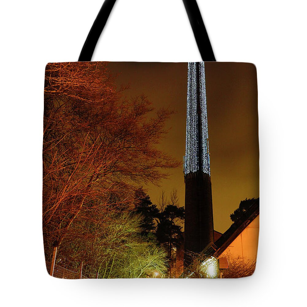 Architecture Tote Bag featuring the photograph Christmas chimney by Alexander Farnsworth