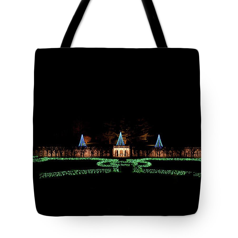 Christmas Tree Tote Bag featuring the photograph Christmas Tree Lights by Louis Dallara