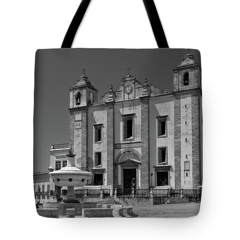 Evora Tote Bag featuring the photograph Church of Santo Antao in Evora by Angelo DeVal