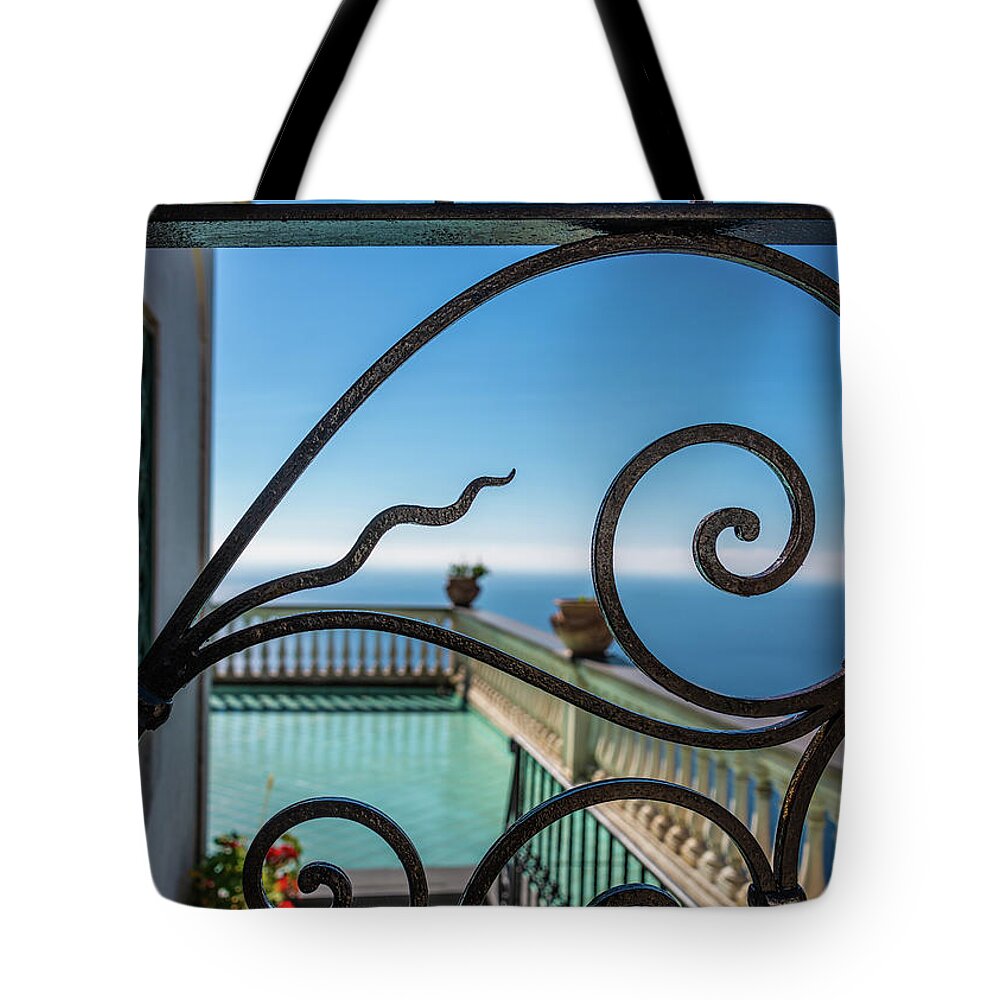 Amalfi Tote Bag featuring the photograph Church With A View by David Downs