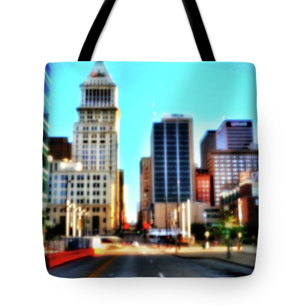  Tote Bag featuring the photograph Cincinnati Pinhole City by Al Harden