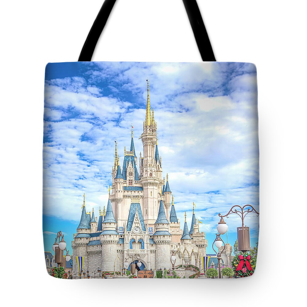 Cinderella Castle Tote Bag featuring the photograph Cinderella Castle by Mark Andrew Thomas
