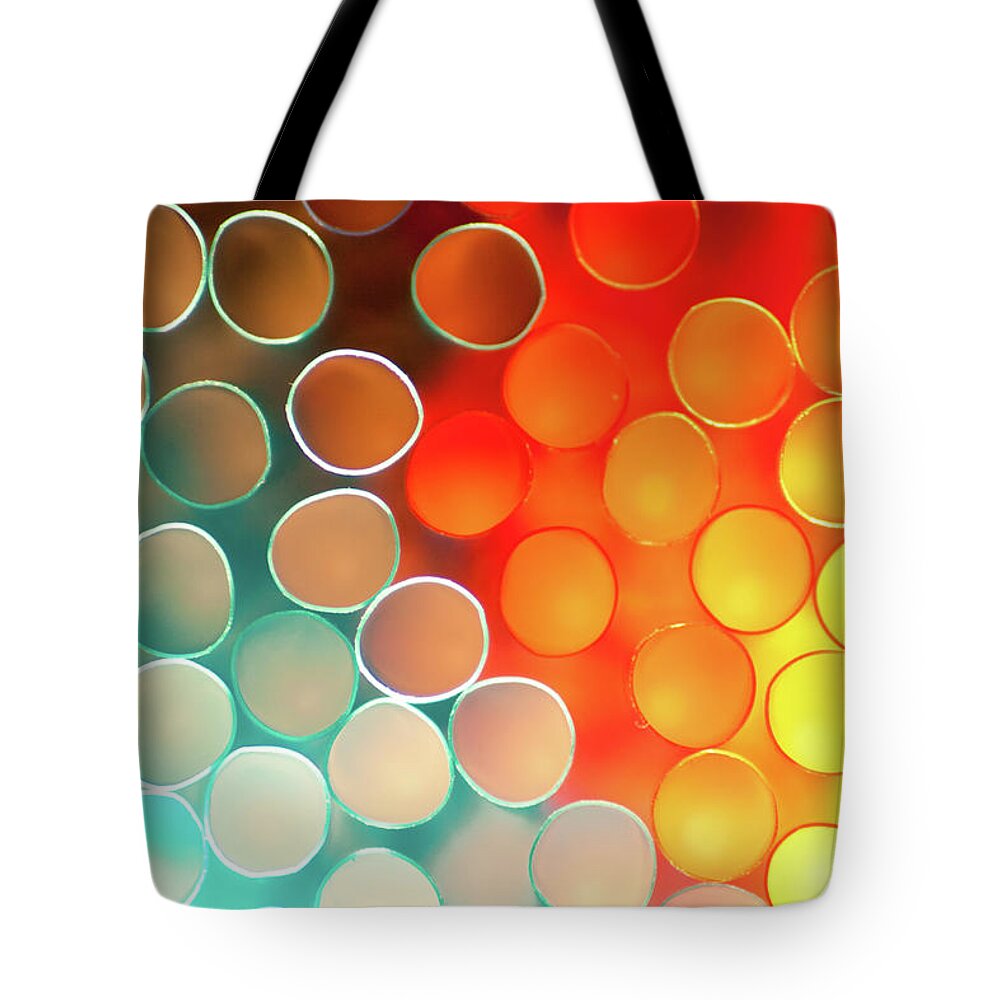 Circles Tote Bag featuring the photograph Circular Abstract by Rich S