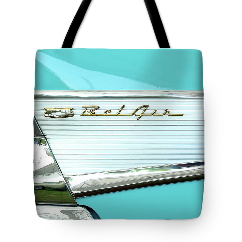 Chevy Tote Bag featuring the photograph Classic Bel by Lens Art Photography By Larry Trager