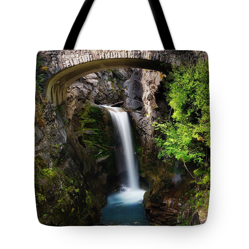Christine Falls Tote Bag featuring the photograph Classic Christine Falls by Ryan Manuel