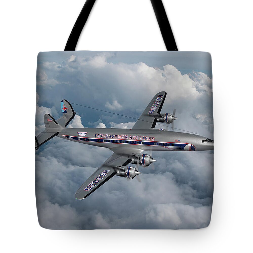Eastern Air Lines Tote Bag featuring the digital art Classic Eastern Constellation by Erik Simonsen