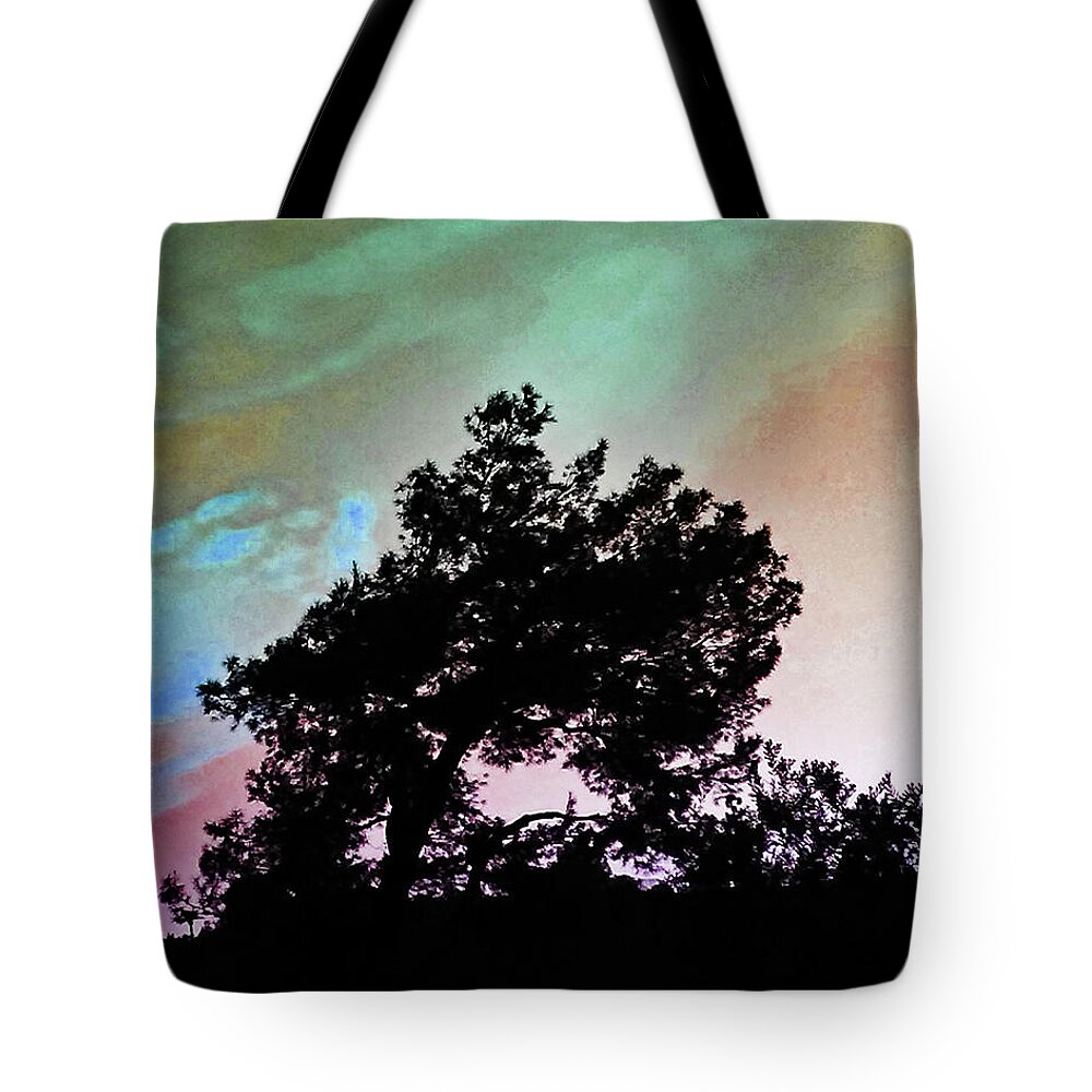 Tree Tote Bag featuring the photograph Classic Leaning Tree by Andrew Lawrence