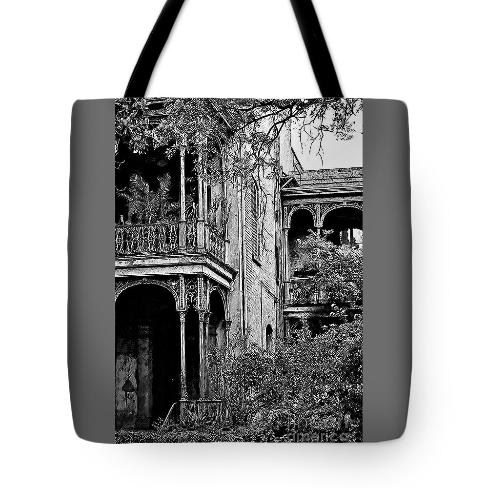 New-orleans Tote Bag featuring the digital art Classic Victorian by Kirt Tisdale
