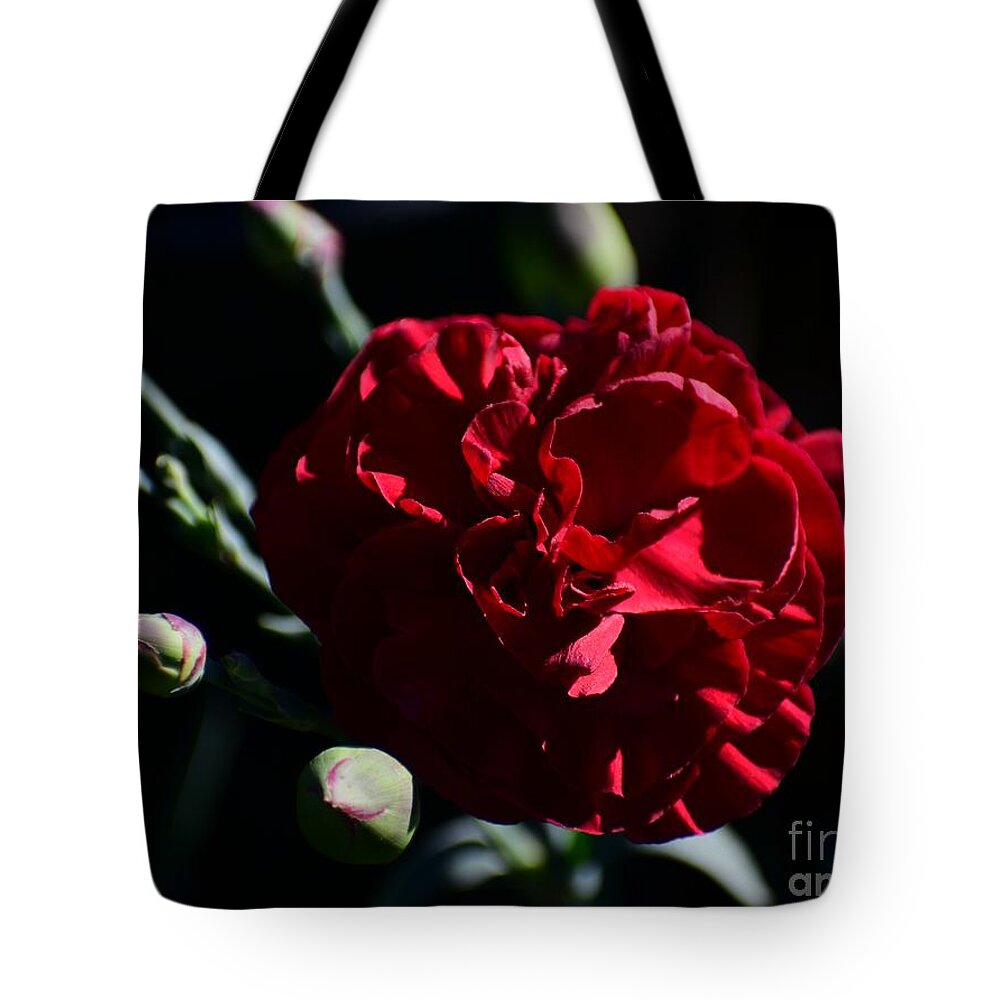 Clavel Tote Bag featuring the digital art Clavel by Yenni Harrison