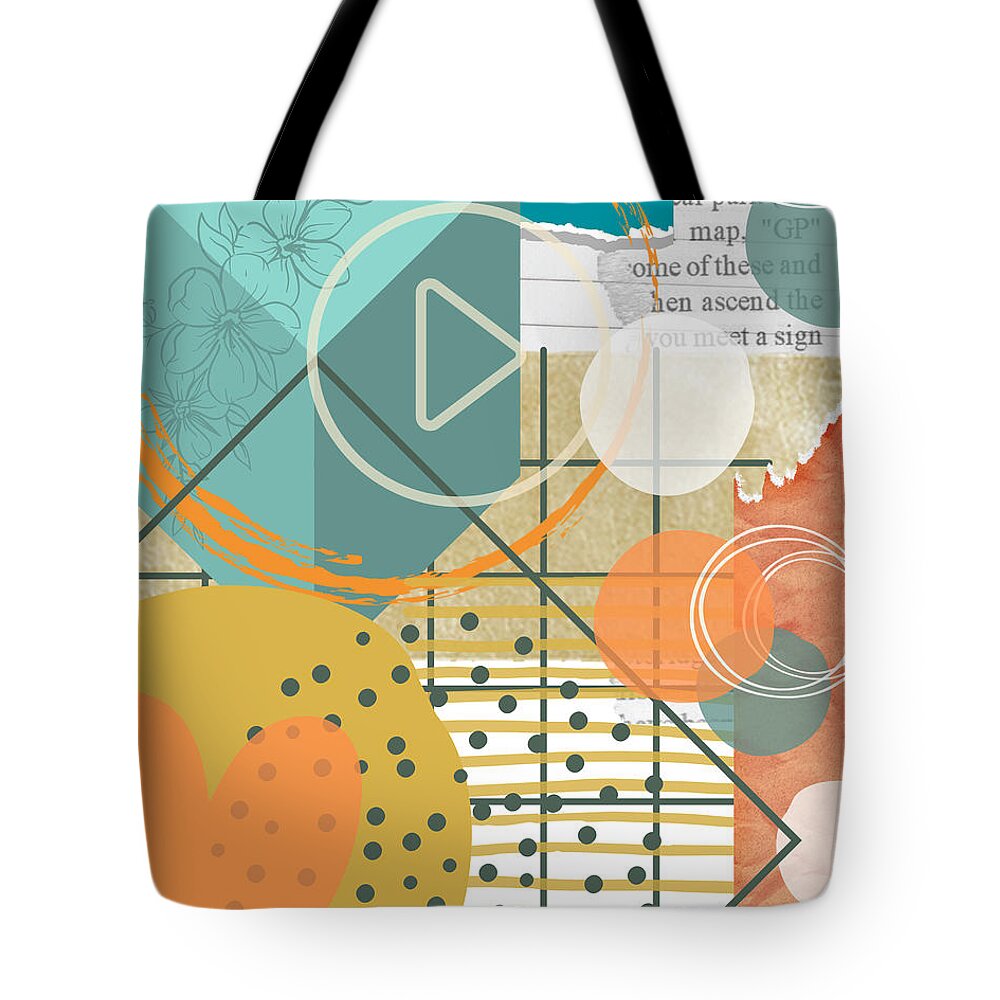 Digital Tote Bag featuring the digital art Clear Your Mind by Tina Mitchell
